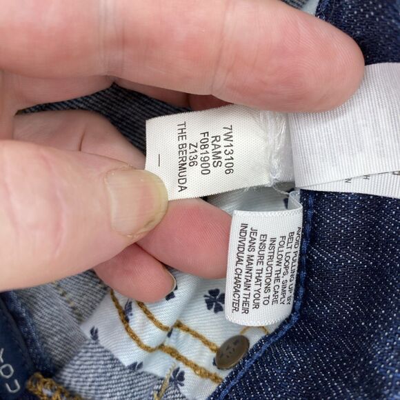 Lucky Brand Women’s Denim Bermuda Shorts Size 0/25 Blue Distressed Jean - Picture 11 of 13